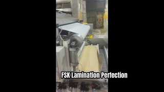 Machine de stratification de papier kraft de canevas d'aluminium